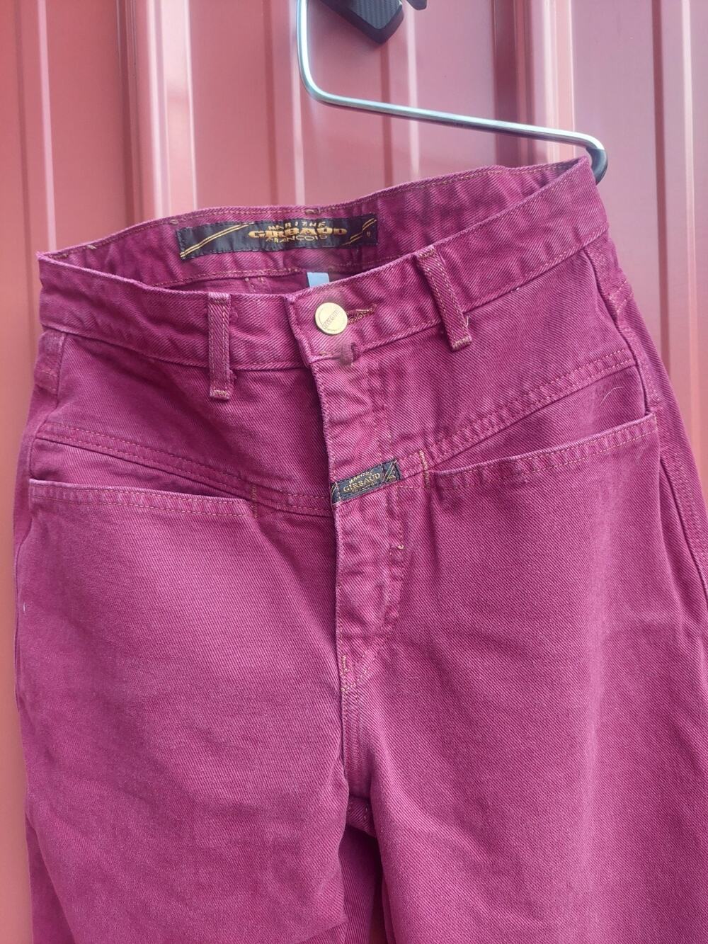 VTG Marithe Francois Girbaud Women's Jeans Raspberry Denim Made In USA Western